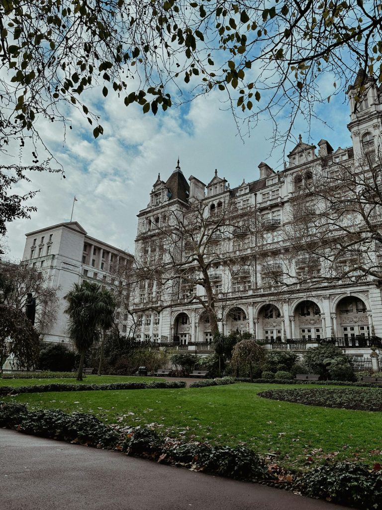 a large building with a clock tower on top of it